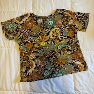 Floral and Beaded Tee Shirt